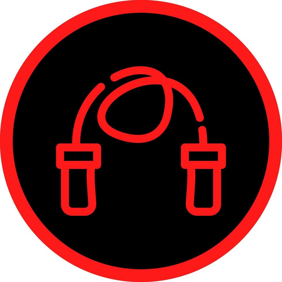 Skipping Rope Creative Icon Design vector