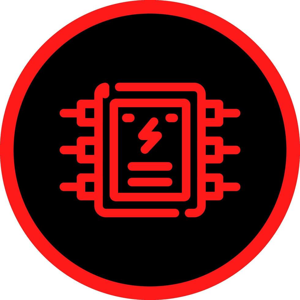 Electrical Panel Creative Icon Design vector