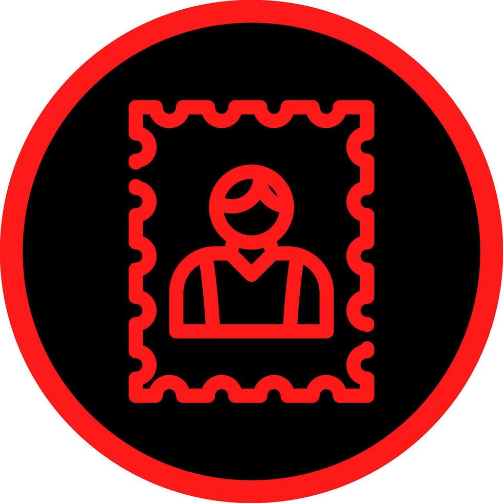 Stamp picture Creative Icon Design vector