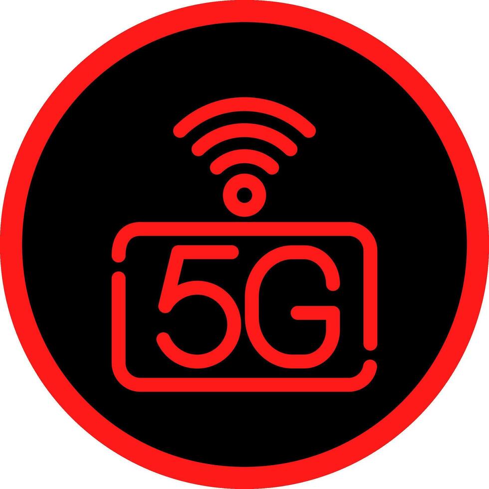 5G Network Creative Icon Design vector