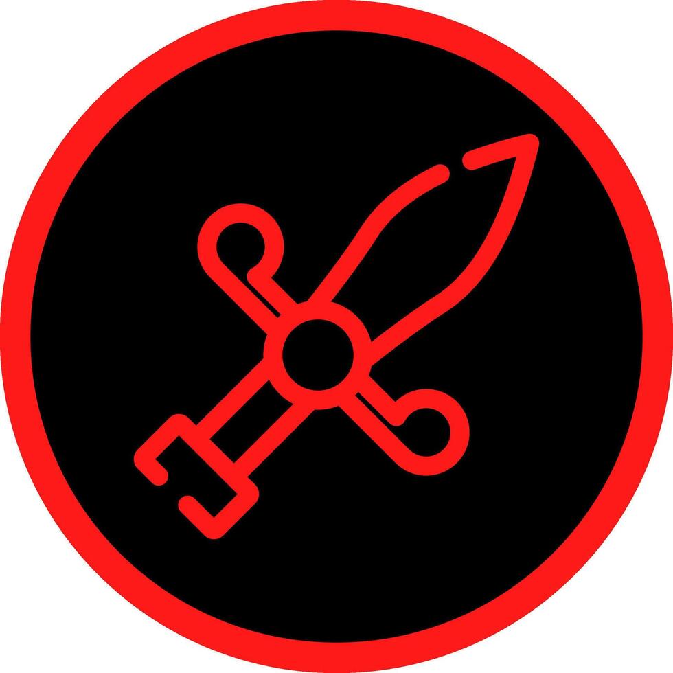 Dagger Creative Icon Design vector