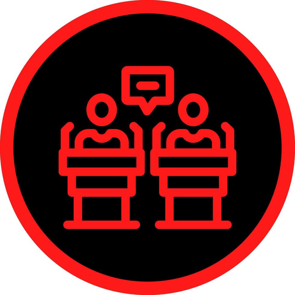 Debate Creative Icon Design vector