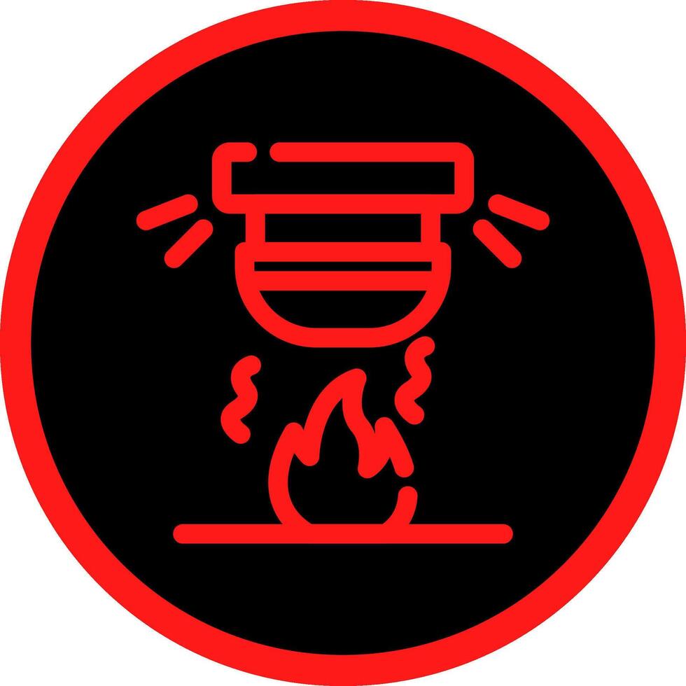 Fire Alarm Creative Icon Design vector
