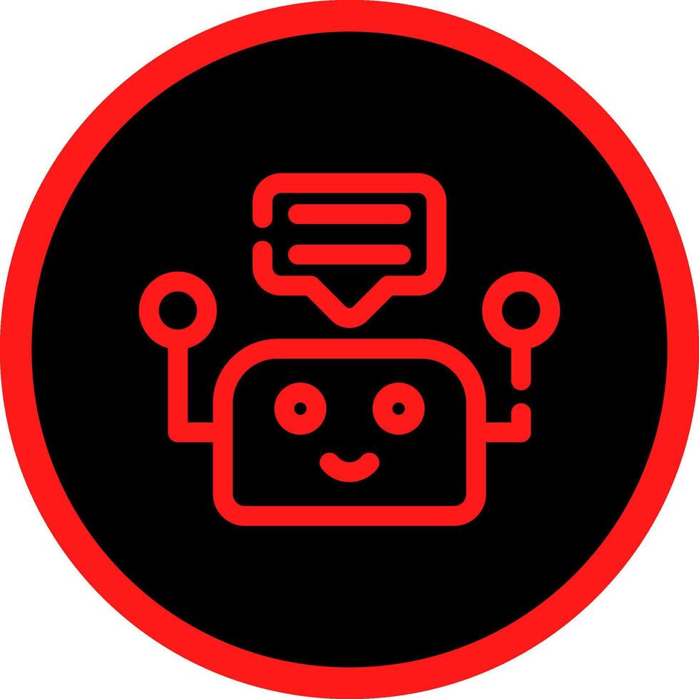 Chatbot Creative Icon Design vector