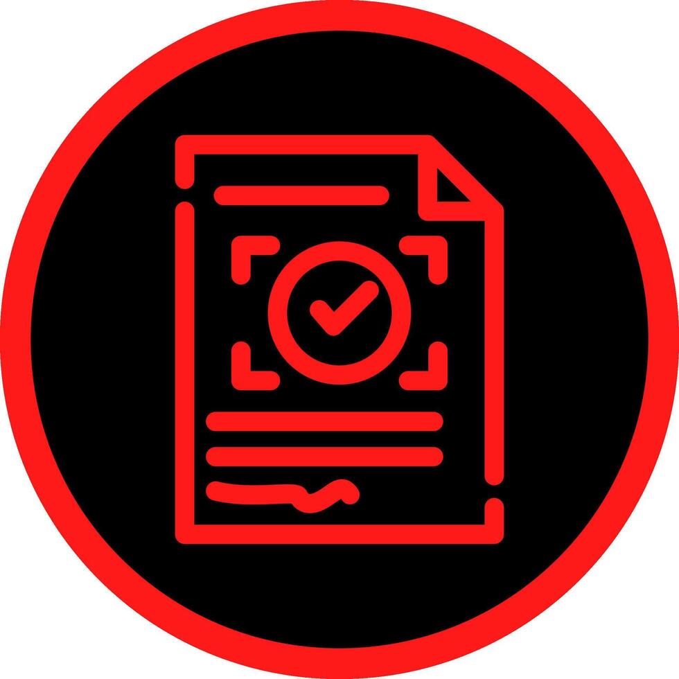 Approval Creative Icon Design vector