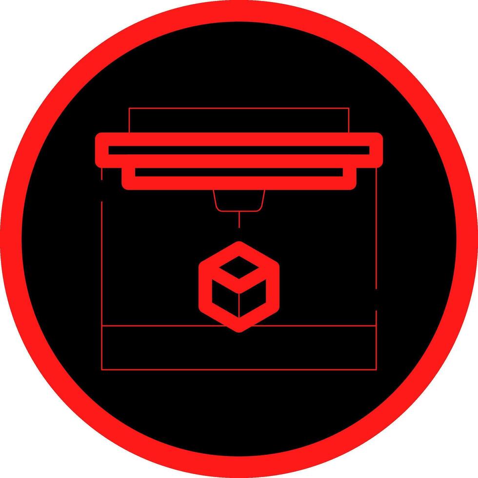 3D Printing Creative Icon Design vector