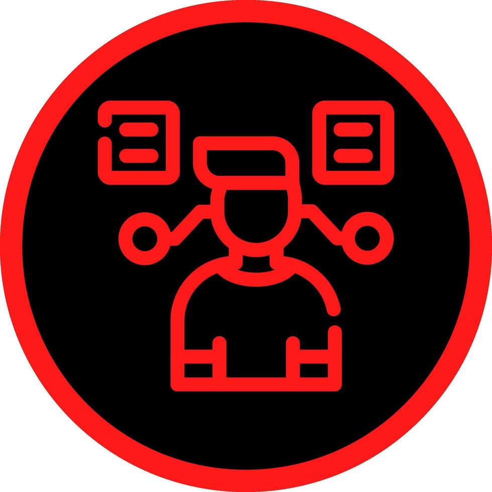 User Predictions Creative Icon Design vector