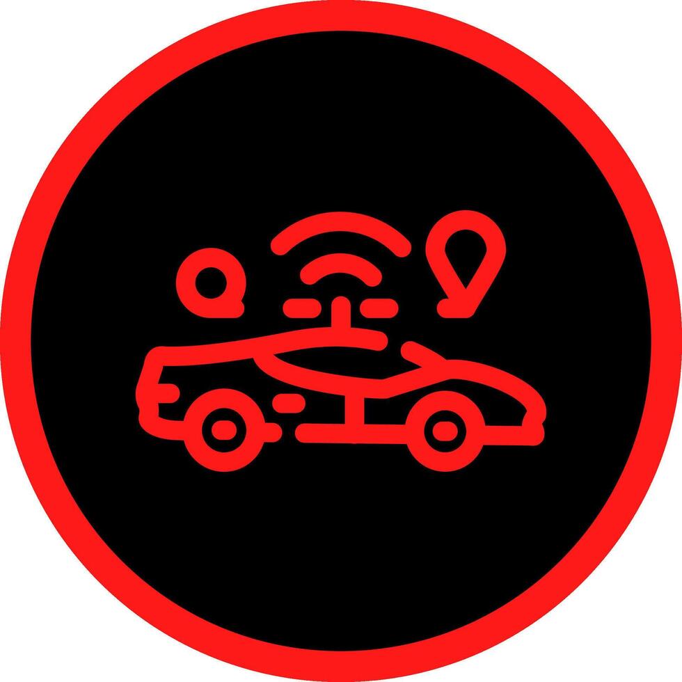 Self Driving Creative Icon Design vector