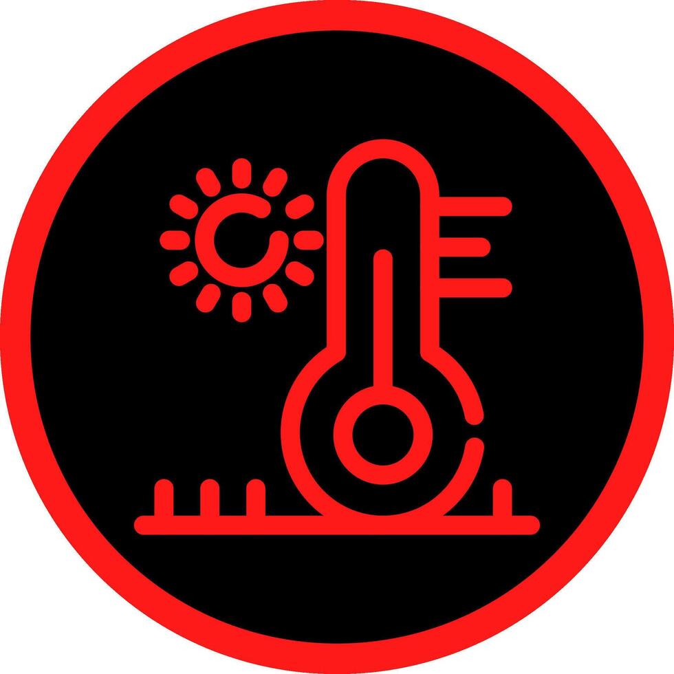 High Temperature Creative Icon Design vector
