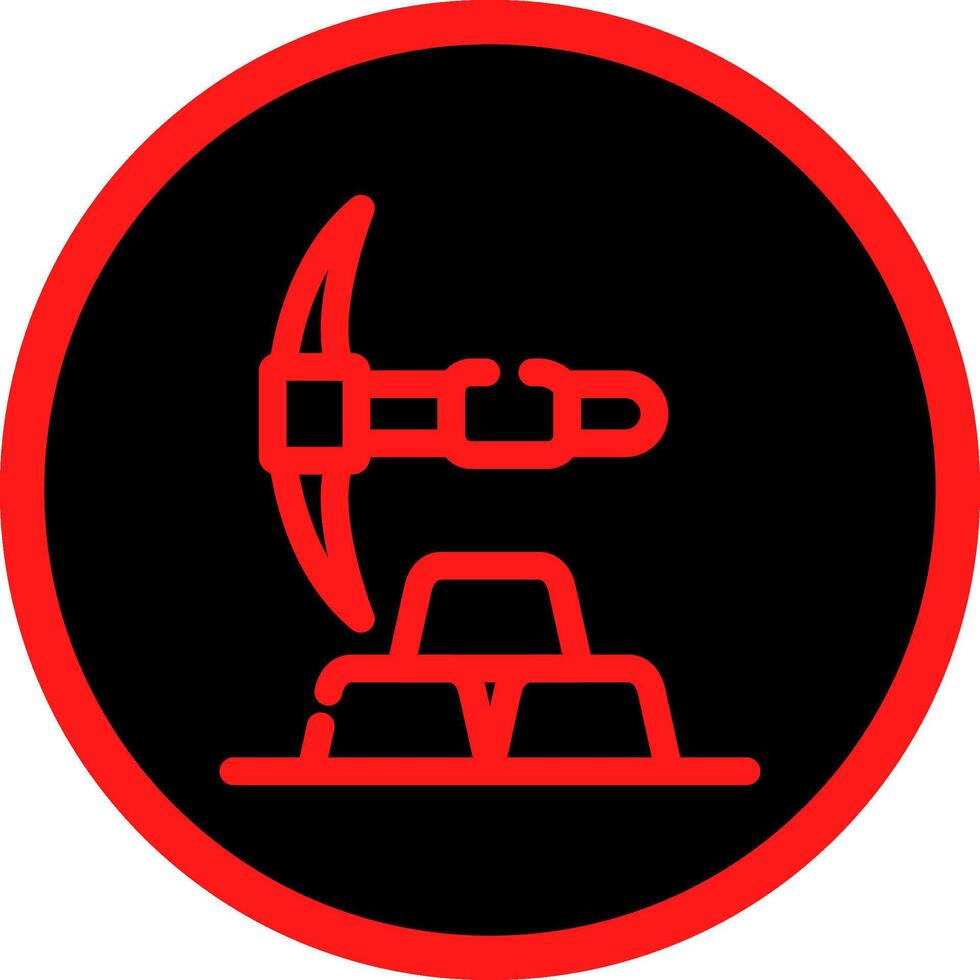 Gold Mine Creative Icon Design vector