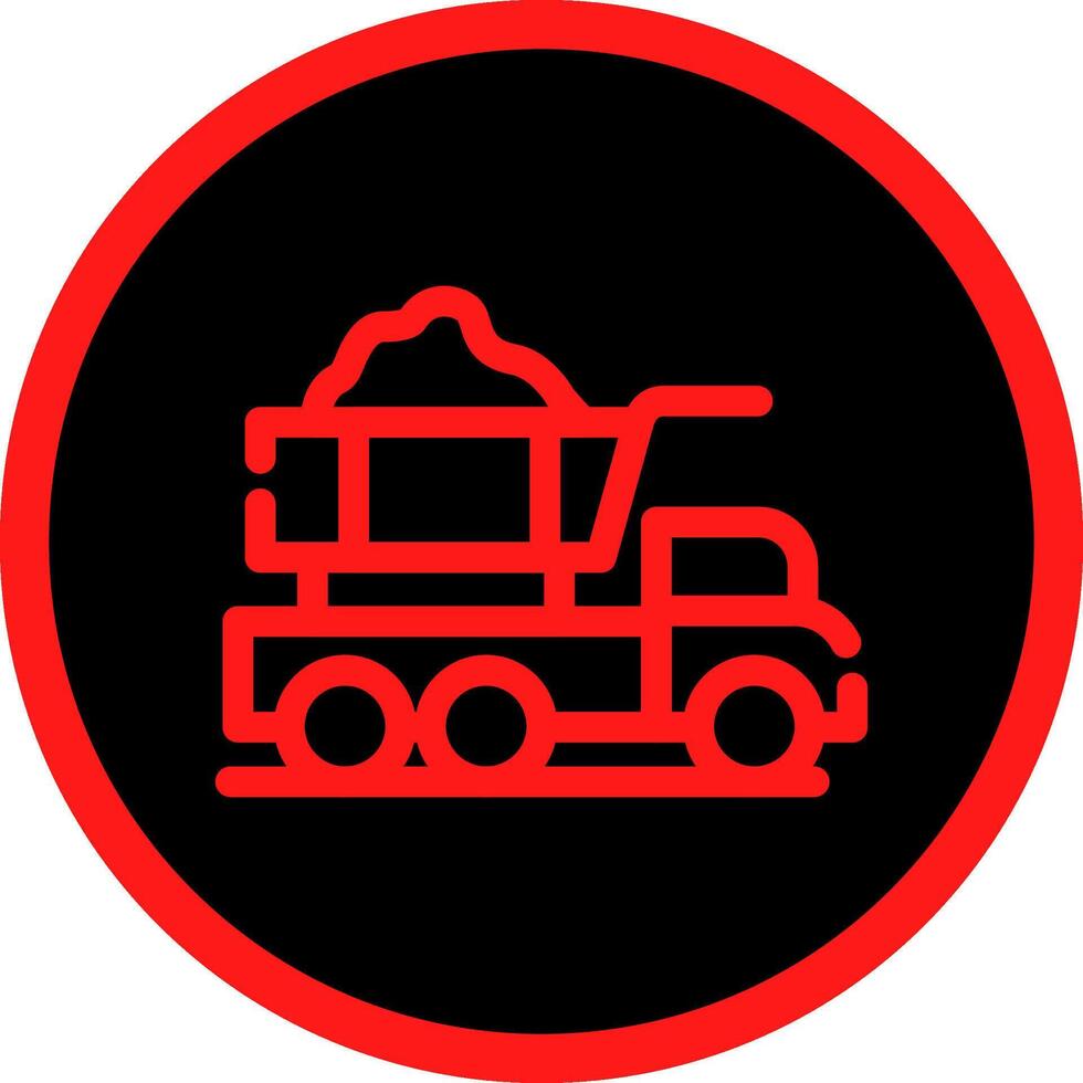 Dump Truck Creative Icon Design vector