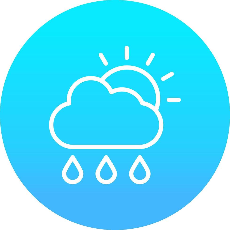 Rain Creative Icon Design vector