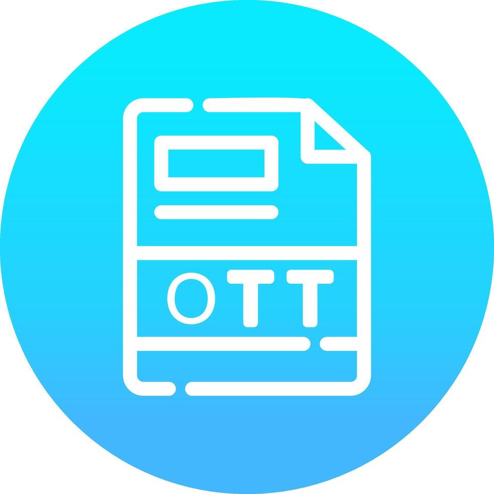 OTT Creative Icon Design vector
