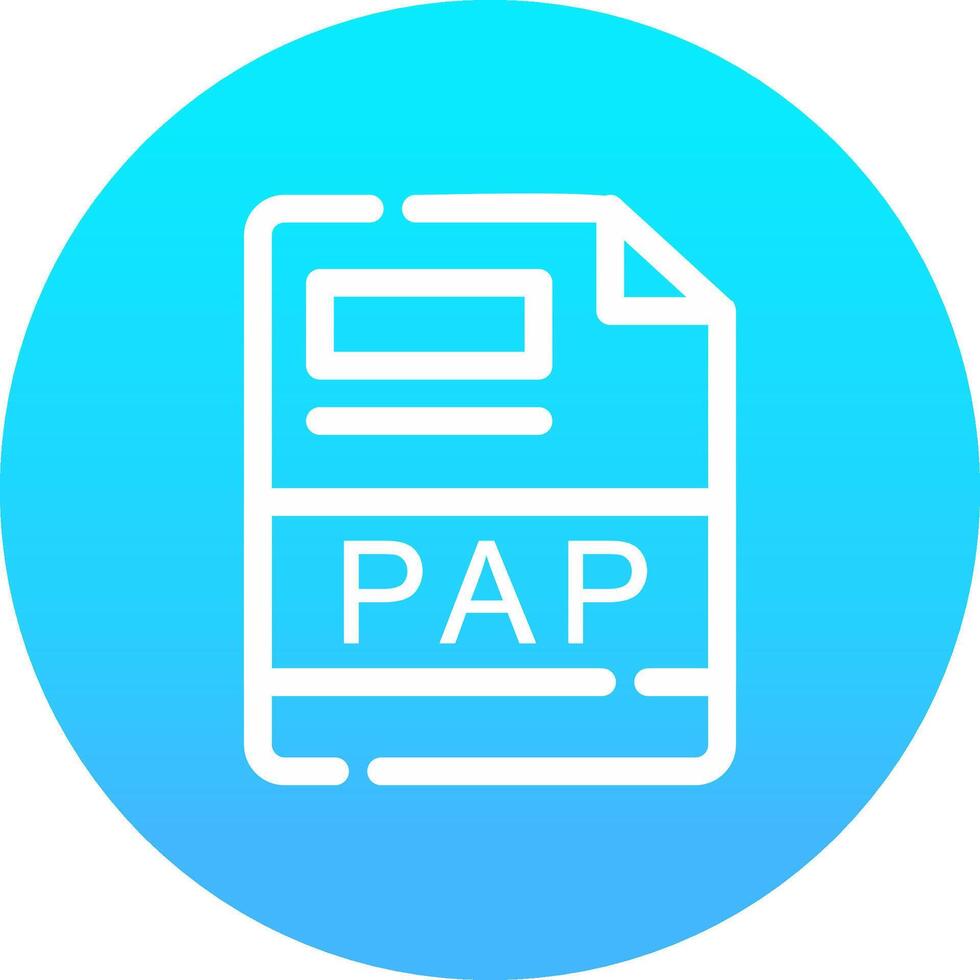 PAP Creative Icon Design vector