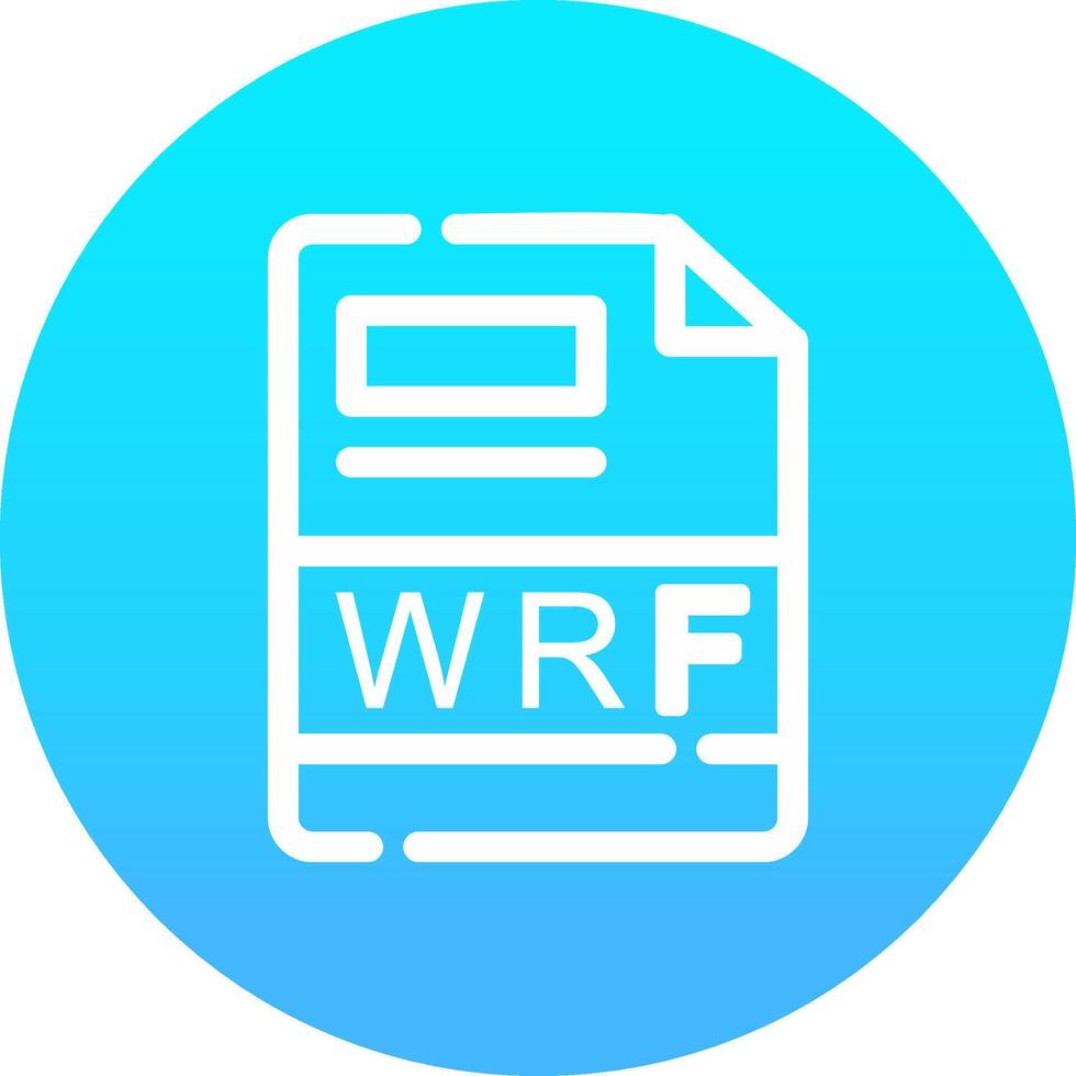 WRF Creative Icon Design vector