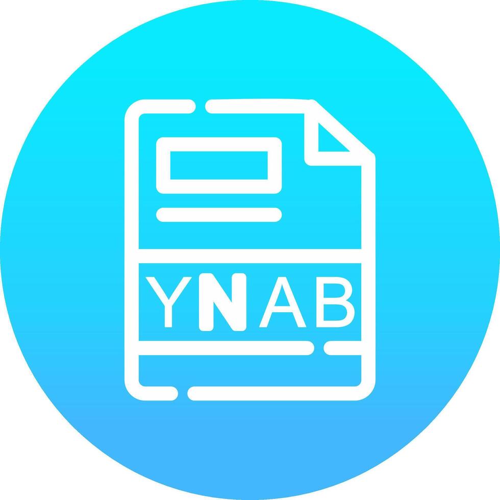 ynab creativo icono diseño vector