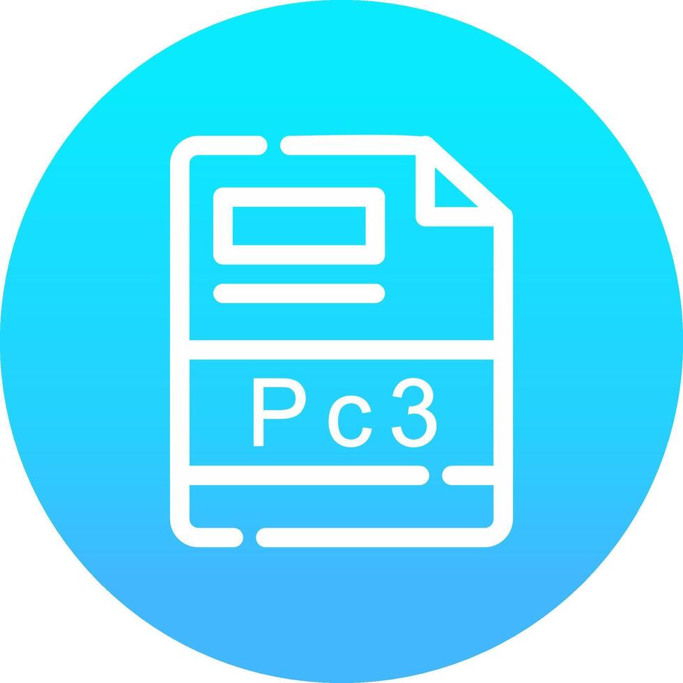 PC3 Creative Icon Design vector