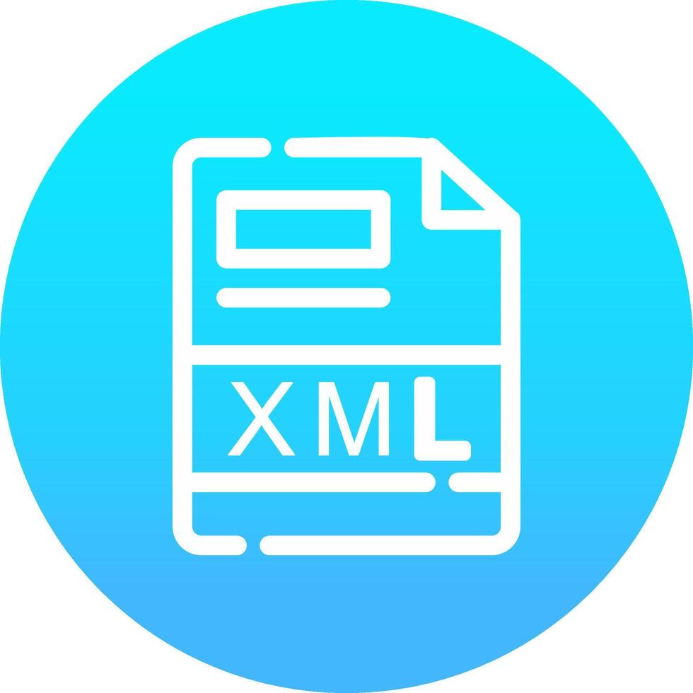 XML Creative Icon Design vector
