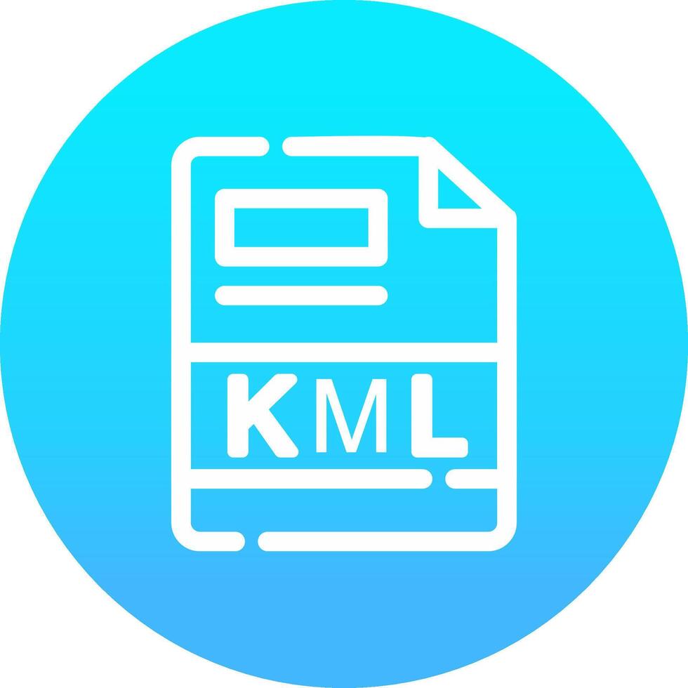 KML Creative Icon Design vector