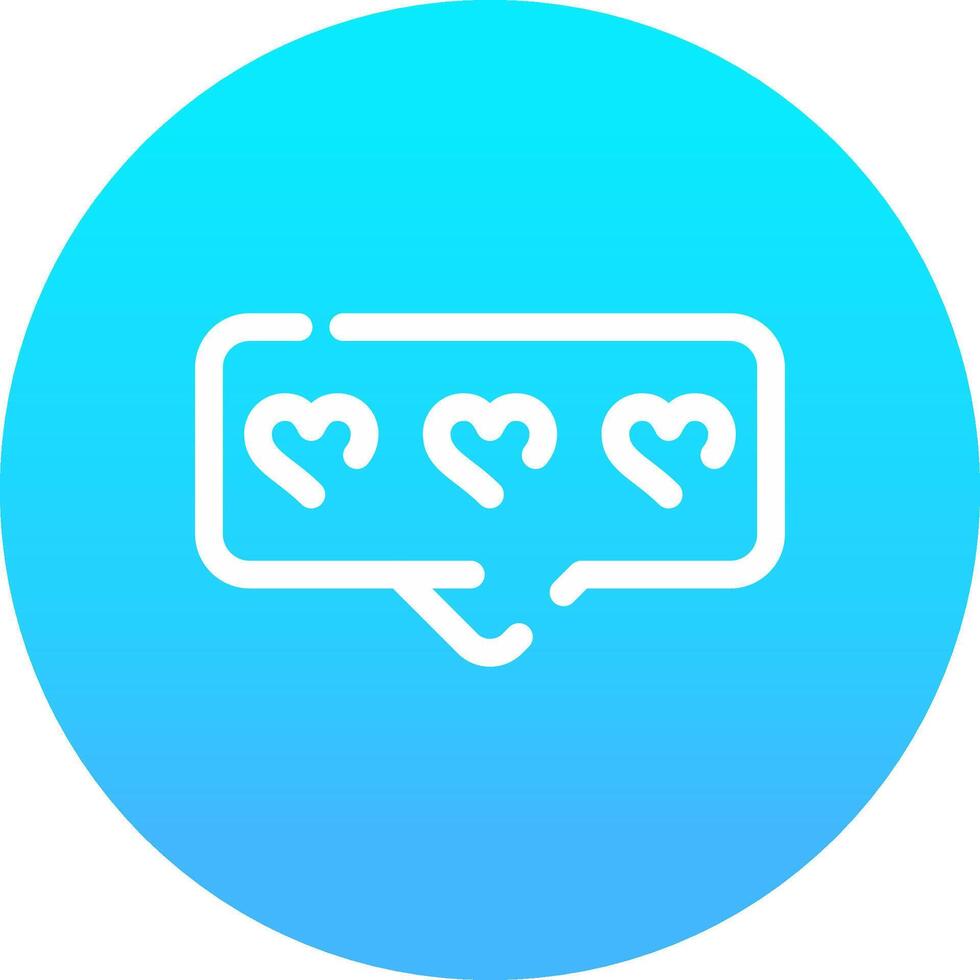 Comment Heart Creative Icon Design vector