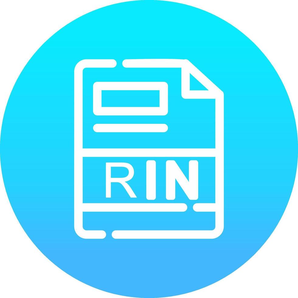 RIN Creative Icon Design vector