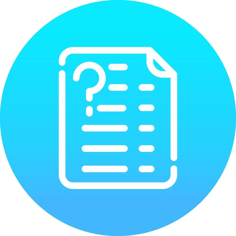 Question Creative Icon Design vector