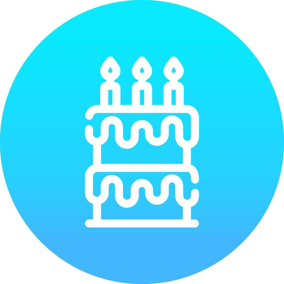 Birthday Cake Creative Icon Design vector