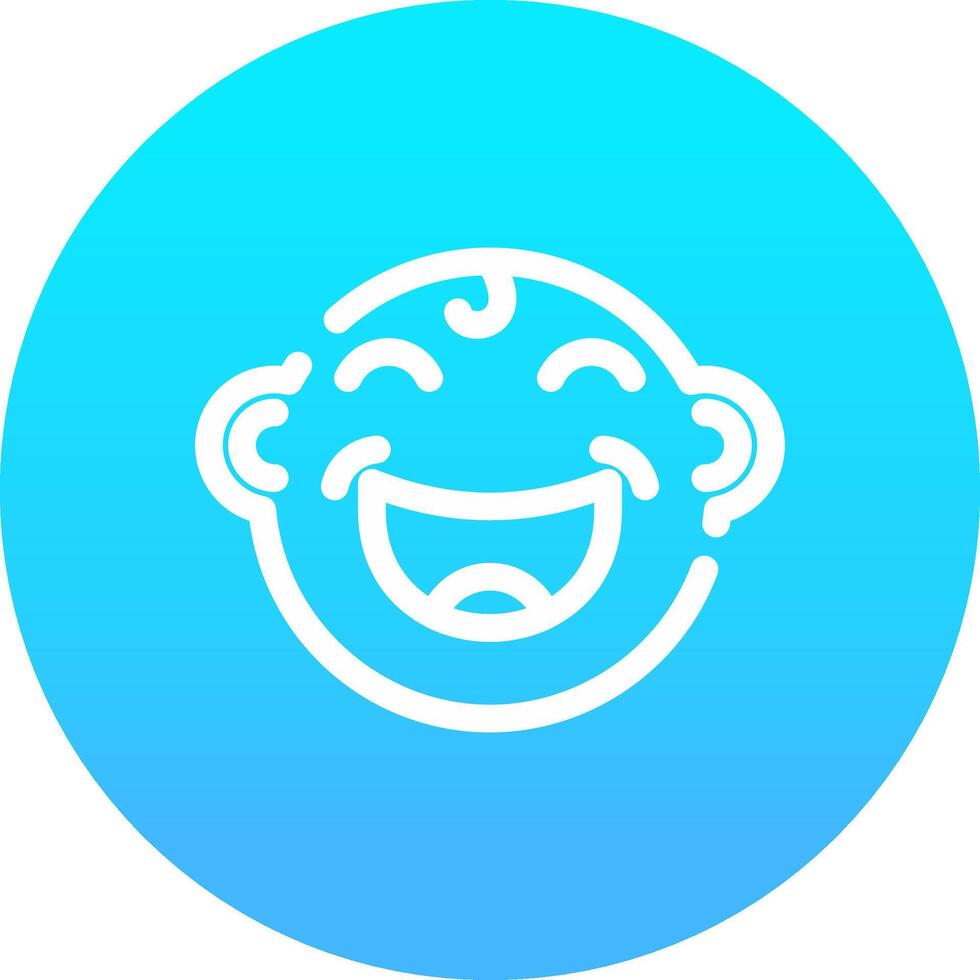 Line blue Gradient Circle Design vector