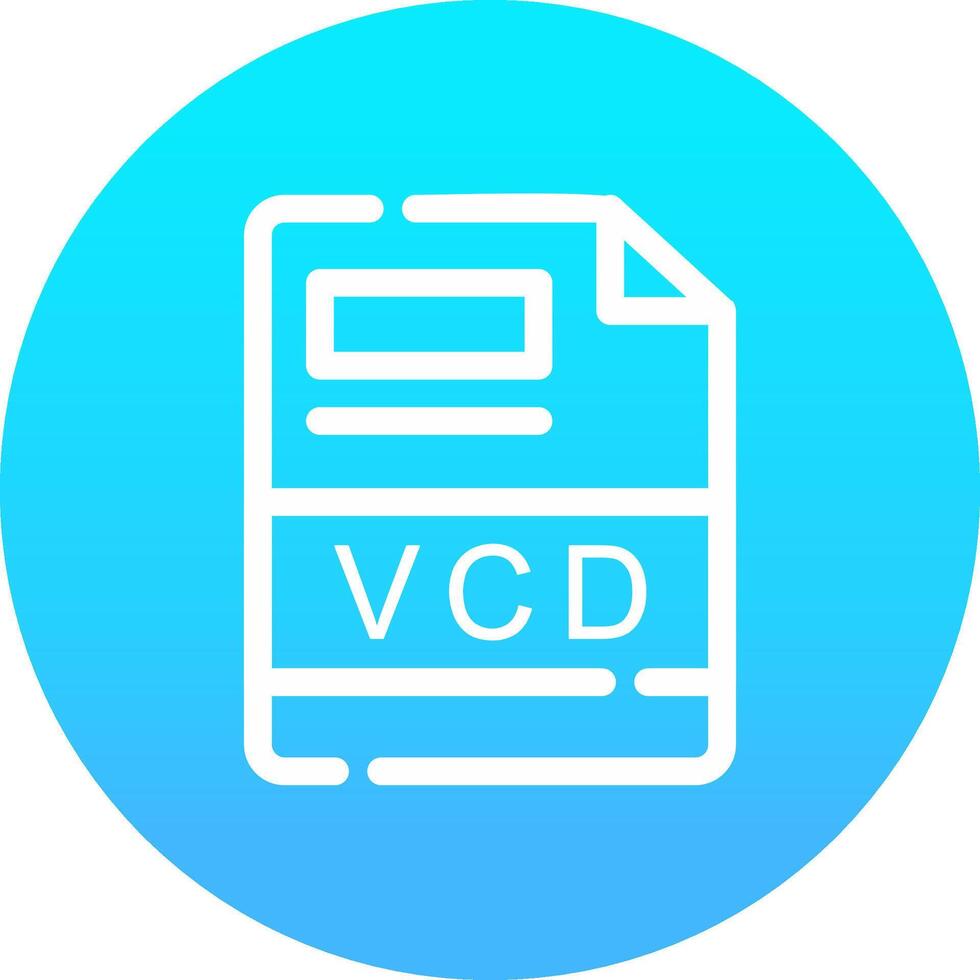 VCD Creative Icon Design vector