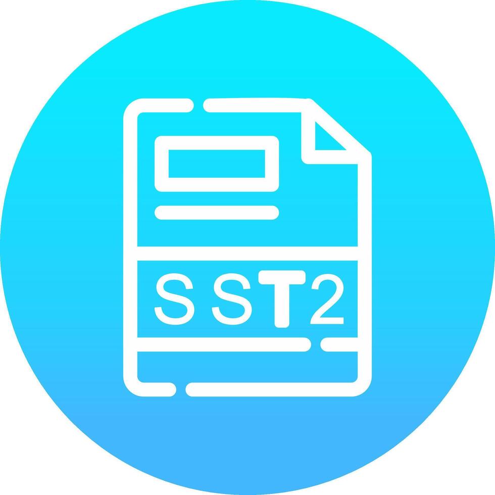 SST2 Creative Icon Design vector