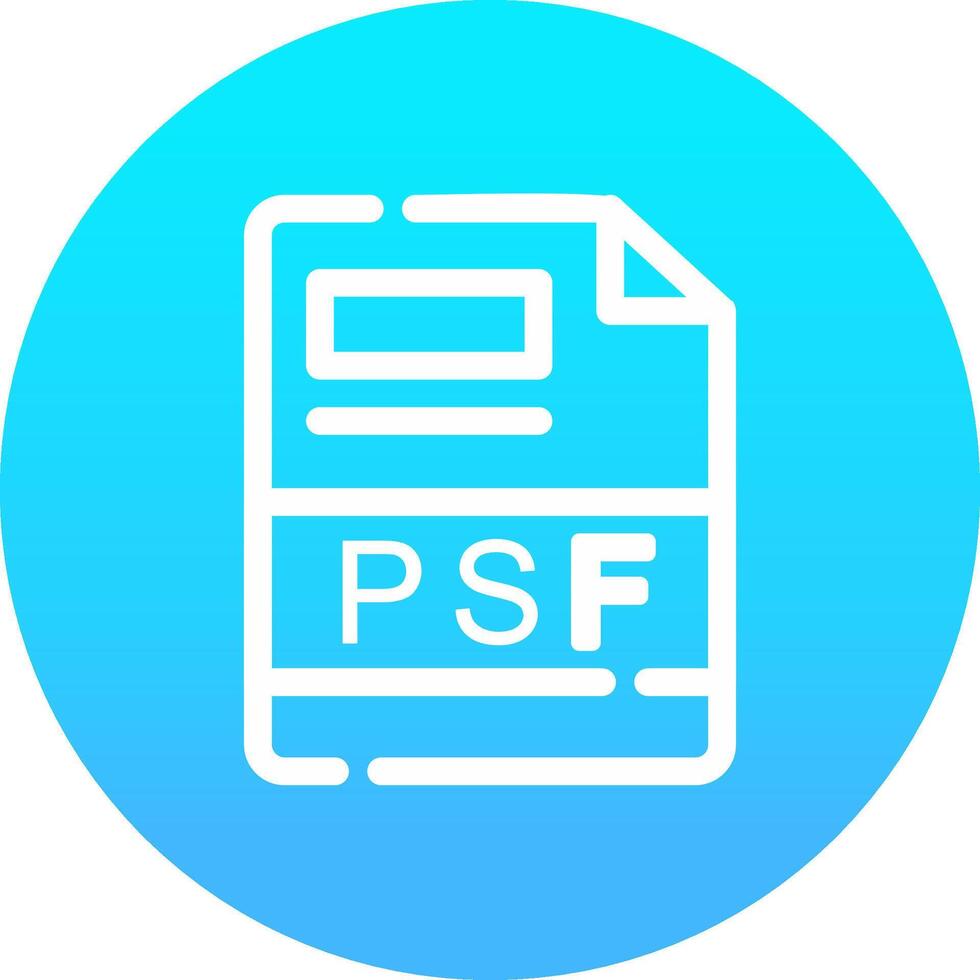 PSF Creative Icon Design vector