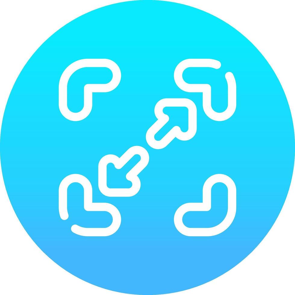 Line blue Gradient Circle Design vector
