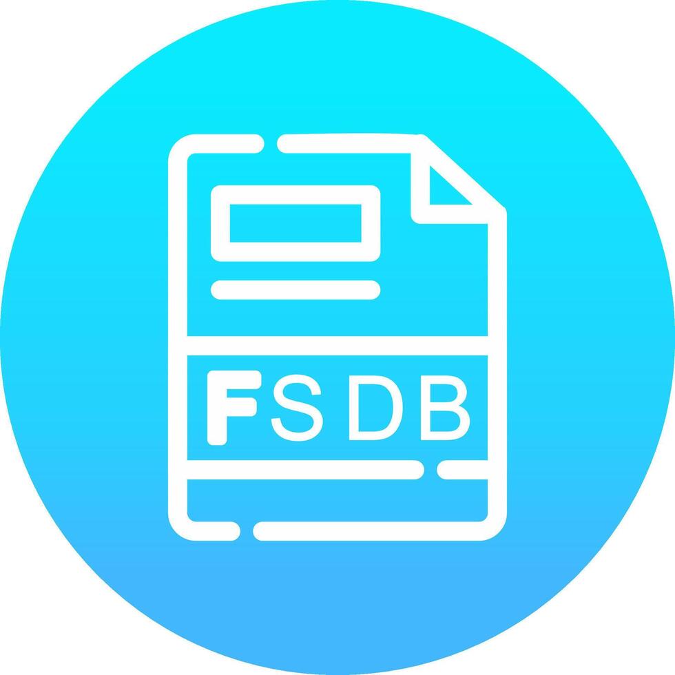 fsdb creativo icono diseño vector