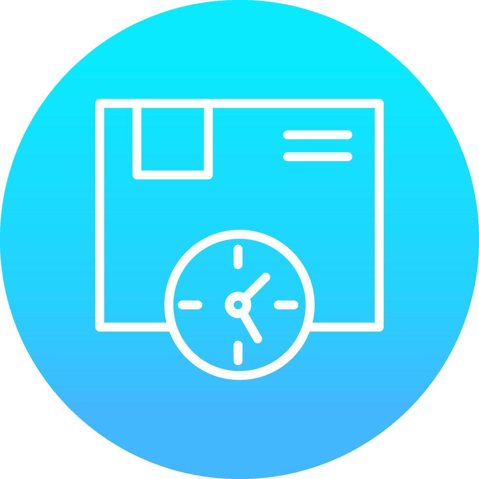 Delivery Time Creative Icon Design vector