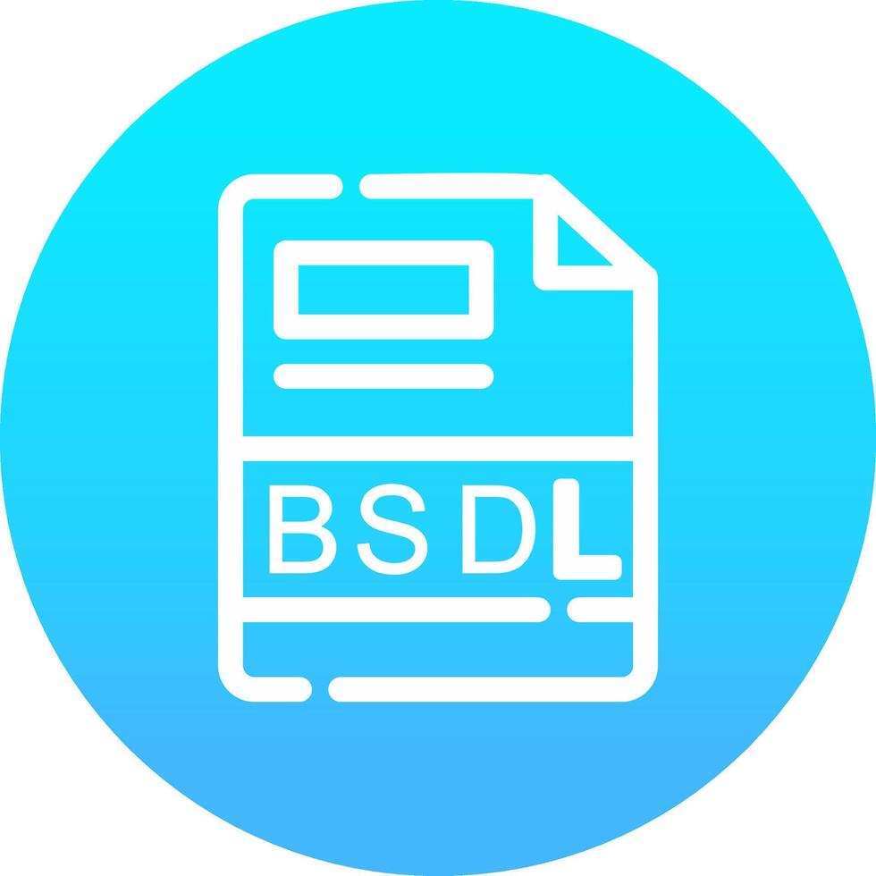 BSDL Creative Icon Design vector