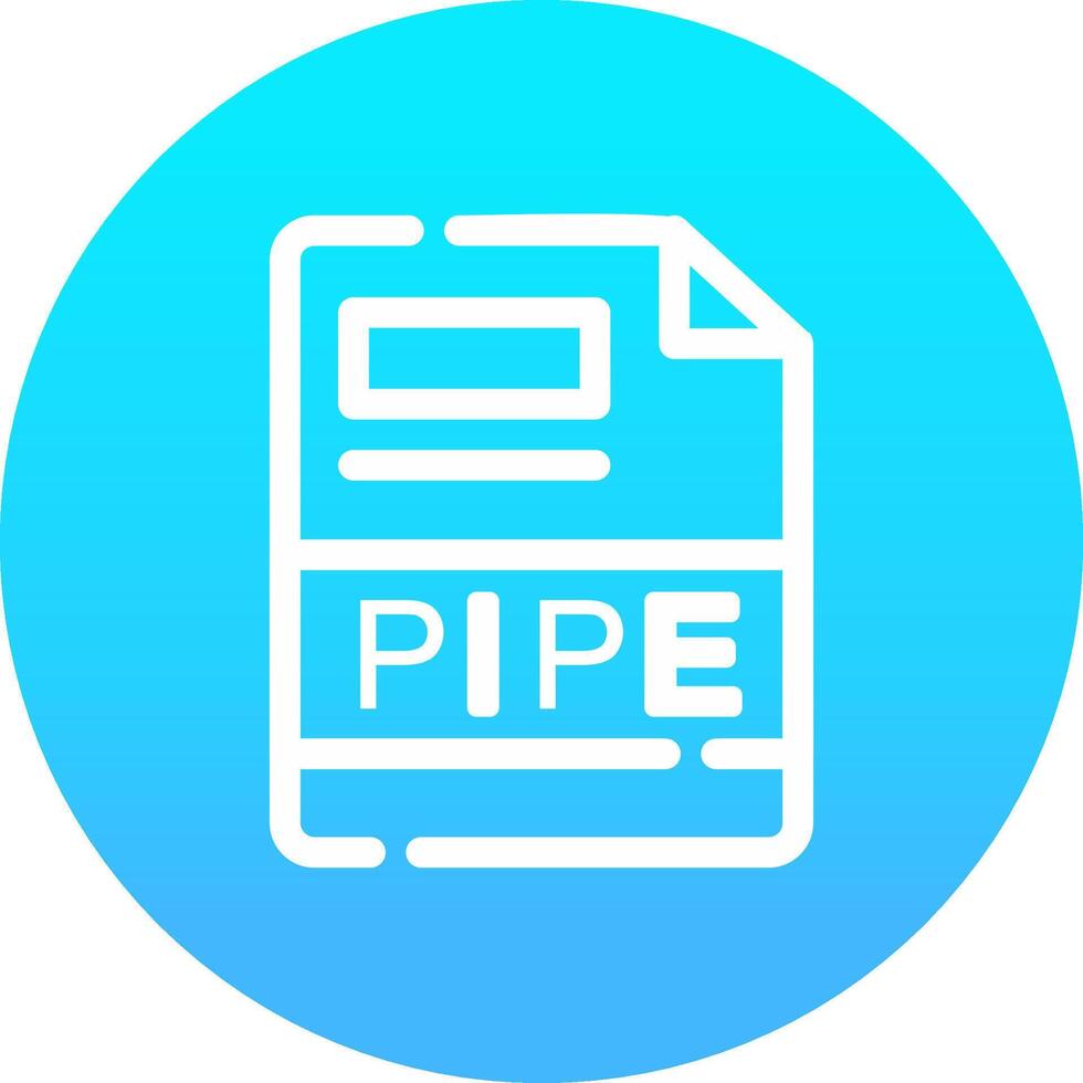 PIPE Creative Icon Design vector