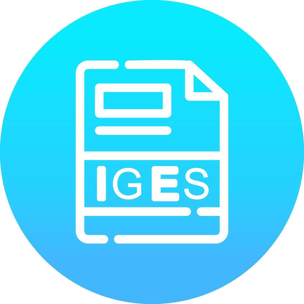 IGES Creative Icon Design vector
