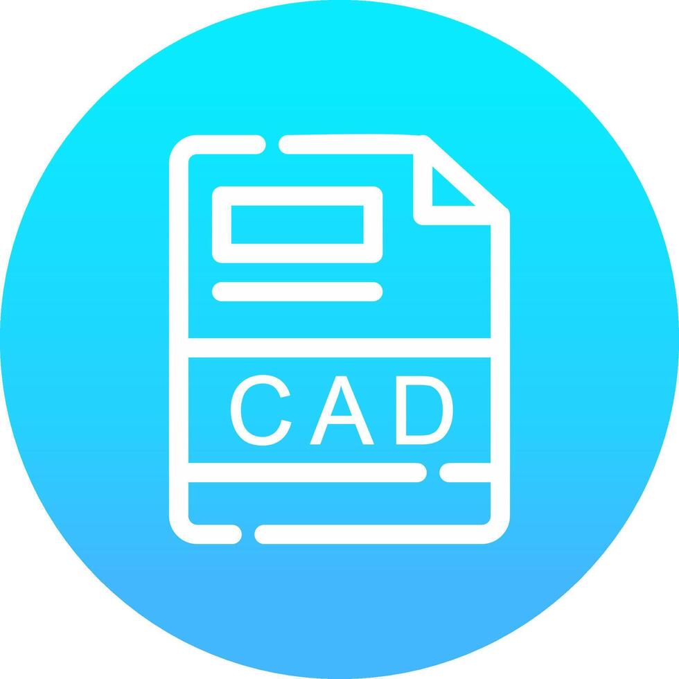 CAD Creative Icon Design vector