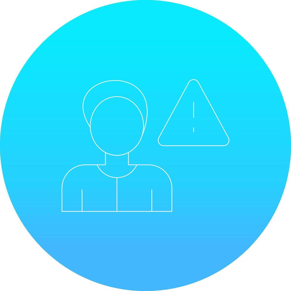 Cautious Creative Icon Design vector