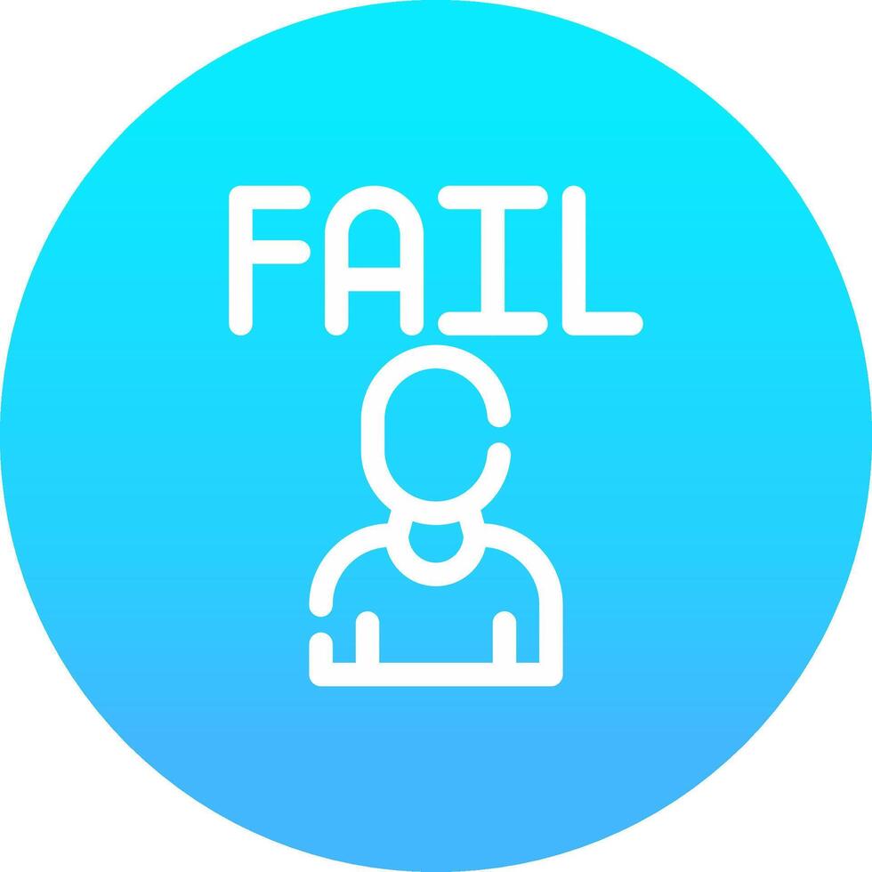 Fail Creative Icon Design vector