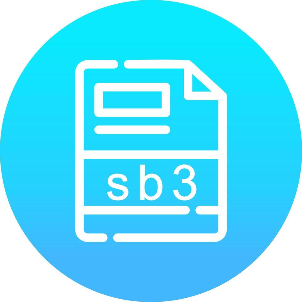 sb3 Creative Icon Design vector