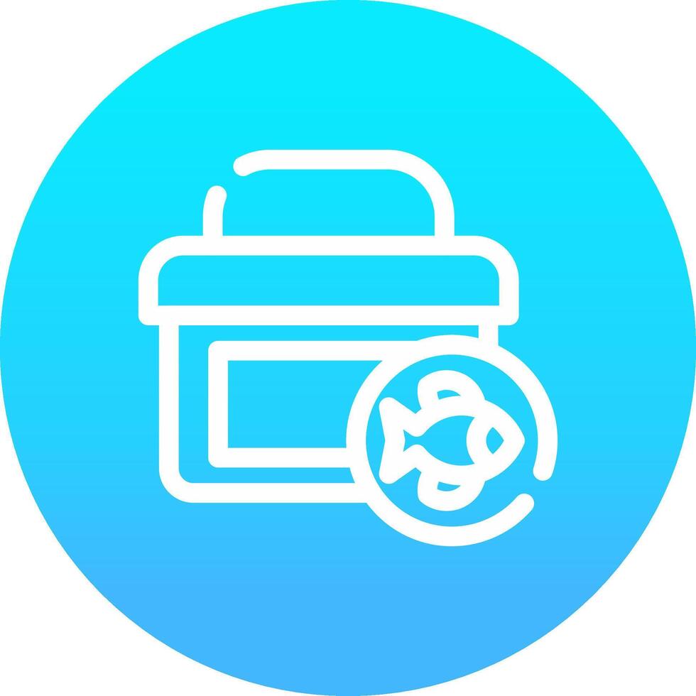 Tackle Box Creative Icon Design vector