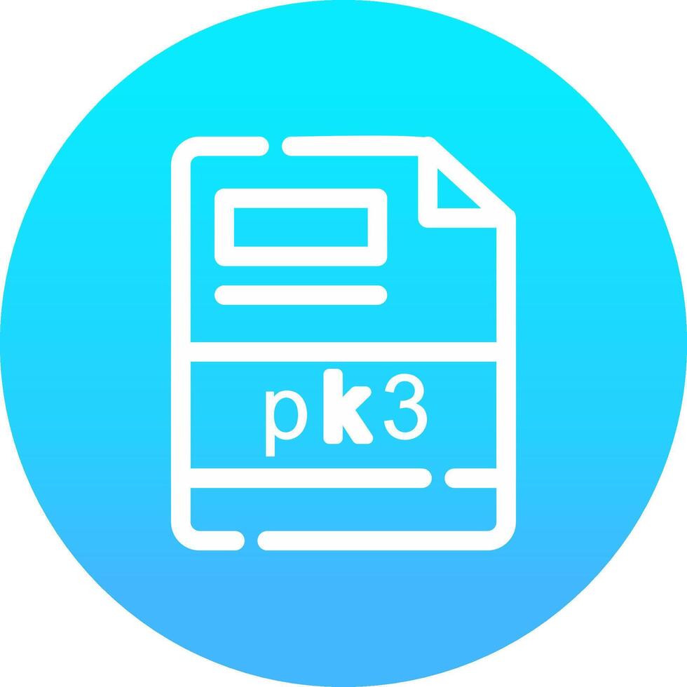 pk3 Creative Icon Design vector
