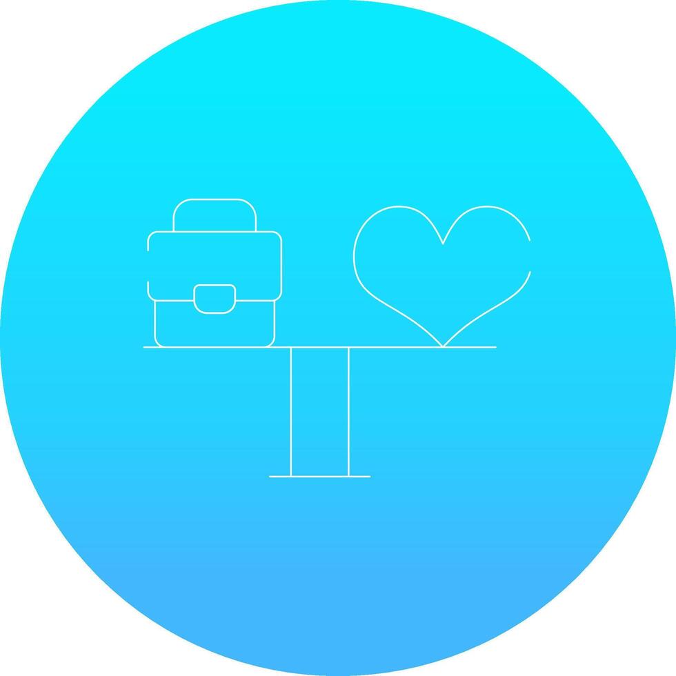 Work Life Balance Creative Icon Design vector