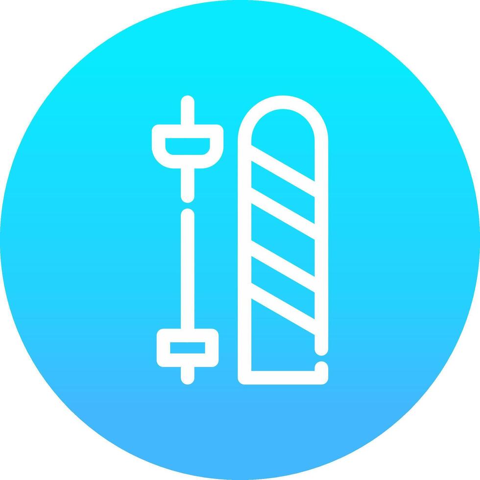 Skis Creative Icon Design vector