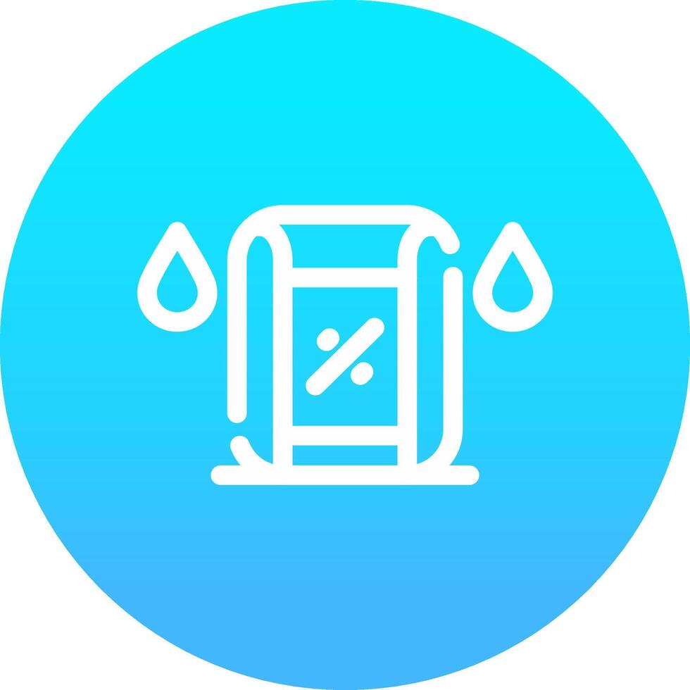 Humidity Sensor Creative Icon Design vector