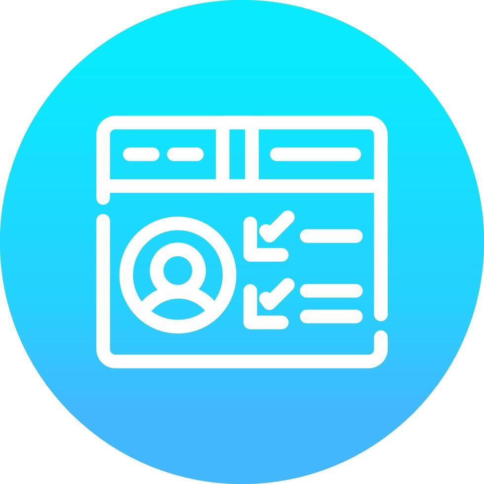 Profile Creative Icon Design vector