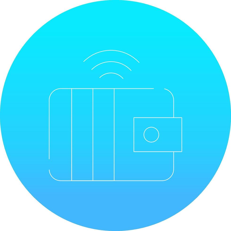 Smart Wallet Creative Icon Design vector