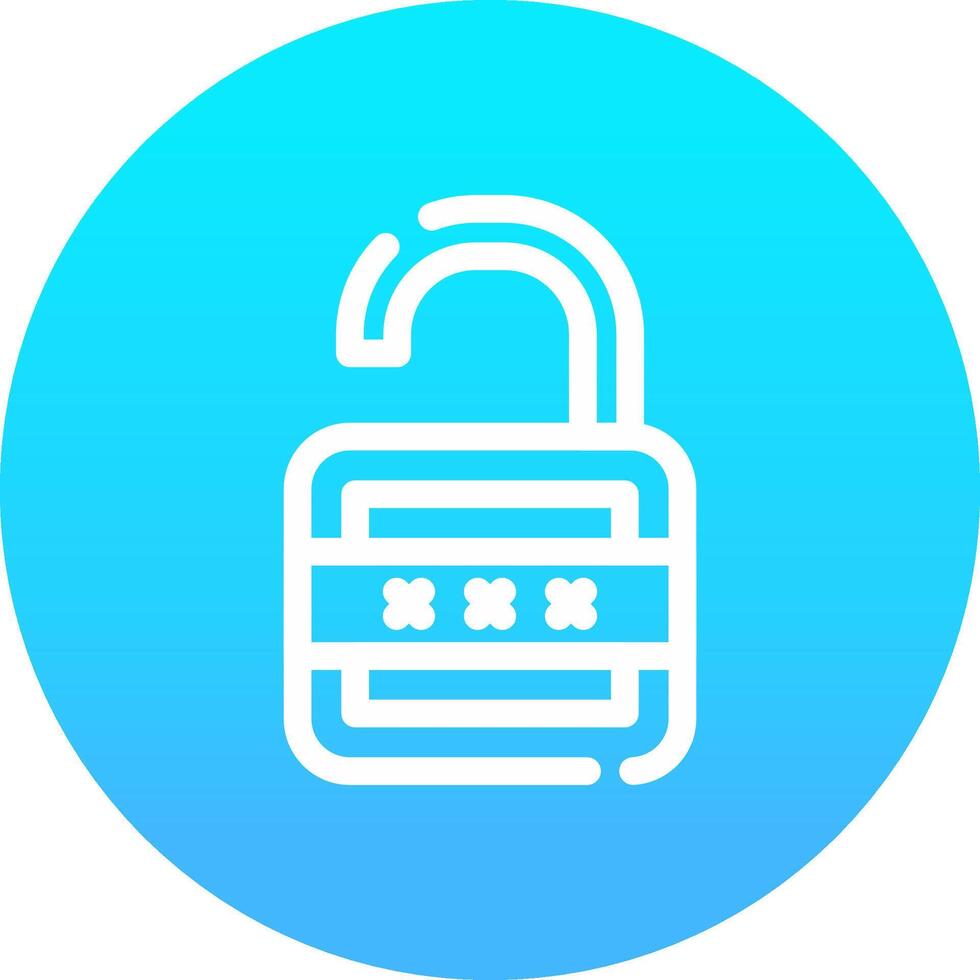 Lock Open Creative Icon Design vector