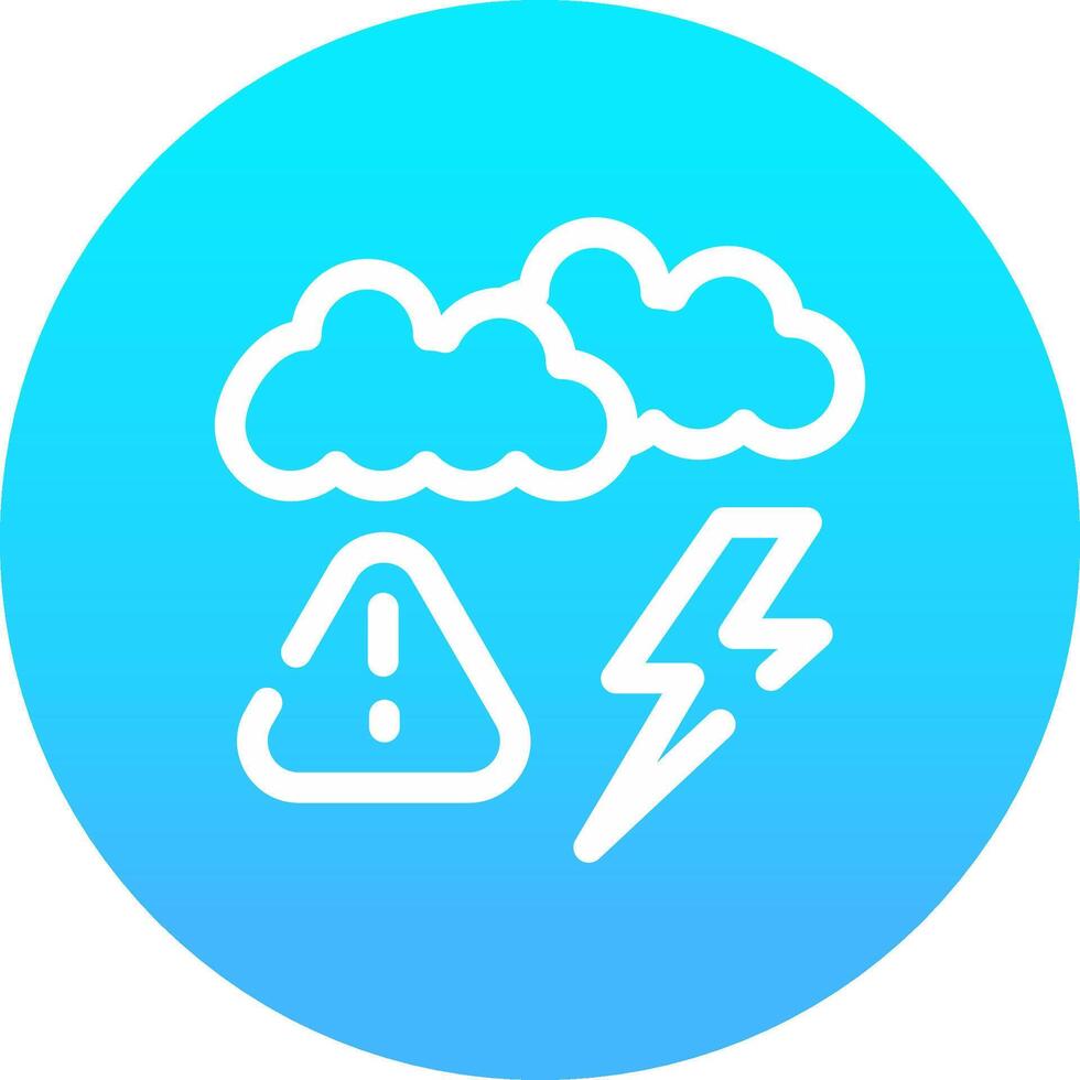 Weather Alert Creative Icon Design vector